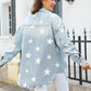 Star Denim Jacket with Pockets