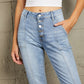 Baeful Button Fly Center Seam High Rise Jeans