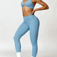 Twisted Halter Neck Bra and High Waist Leggings Active Set