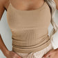 Ribbed Scoop Neck Cami