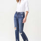 Lovervet Jackie Full Size High Rise Crop Straight Leg Jeans