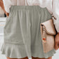 Full Size Ruffled Elastic Waist Shorts