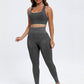 Scoop Neck Wide Strap Top and Pants Active Set