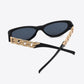 Chain Detail Temple Cat Eye Sunglasses