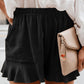 Full Size Ruffled Elastic Waist Shorts