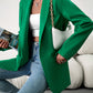 Lapel Collar Long Sleeve Blazer