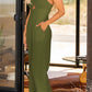 Smocked Spaghetti Strap Wide Leg Jumpsuit