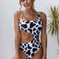 Cow Animal Print One-piece Swimsuit