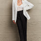 Striped Lapel Collar Long Sleeve Blazer