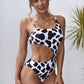 Cow Animal Print One-piece Swimsuit