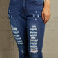 Baeful Mid-Rise Waist Distressed Skinny Jeans