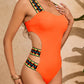 Cutout Wide Strap One-Piece Swimwear