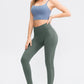 Wide Waistband Slim Fit Long Sports Pants