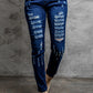 Baeful Mid-Rise Waist Distressed Skinny Jeans