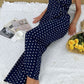 Polka Dot One-Shoulder Jumpsuit