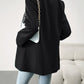 Lapel Collar Long Sleeve Blazer