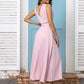 Full Size Slit V-Neck Sleeveless Midi Dress