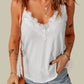 Full Size Lace Trim V-Neck Cami Top