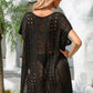 Openwork Plunge Dolman Sleeve Cover-Up Dress