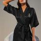 Belted Half Sleeve Robe