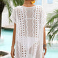 Openwork Plunge Dolman Sleeve Cover-Up Dress