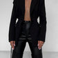 Lapel Collar Long Sleeve Blazer