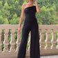 Ruched One Shoulder Jumpsuit