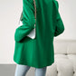 Lapel Collar Long Sleeve Blazer