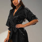 Belted Half Sleeve Robe