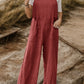 Full Size Wide Leg Front Pocket Jumpsuit