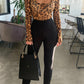 Scoop Neck Cheetah Mesh Bodysuit