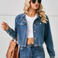 Button Up Long Sleeve Denim Jacket