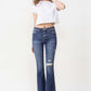 Vervet by Flying Monkey Luna Full Size High Rise Flare Jeans