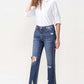 Lovervet Jackie Full Size High Rise Crop Straight Leg Jeans