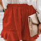 Full Size Ruffled Elastic Waist Shorts