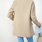 Lapel Collar Long Sleeve Blazer