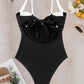 Tied Adjustable Strap One-Piece Swimwear