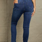 Baeful Mid-Rise Waist Distressed Skinny Jeans