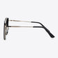 Full Rim Metal-Plastic Hybrid Frame Sunglasses