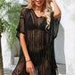 Side Slit Tassel Openwork Cover-Up Dress