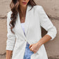 One-Button Flap Pocket Blazer