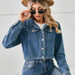 Button Up Long Sleeve Denim Jacket