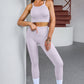 Tank Cropped Active Top and Pants Set