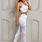 Printed Sports Bra and Leggings Set