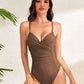 Ruched Sweetheart Neck One-Piece Swimwear