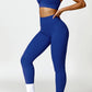 Ruched Halter Neck Bra and Pocketed Leggings Active Set