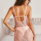 Baby Pink Lace Lingerie Slip Dress