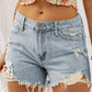 Distressed Denim Shorts