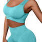 Cutout Scoop Neck Tank and Shorts Active Set