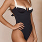 Tied Adjustable Strap One-Piece Swimwear